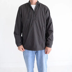 North End Graphite Gray Half Zip Waterproof Nylon Golf  Pullover Jacket M